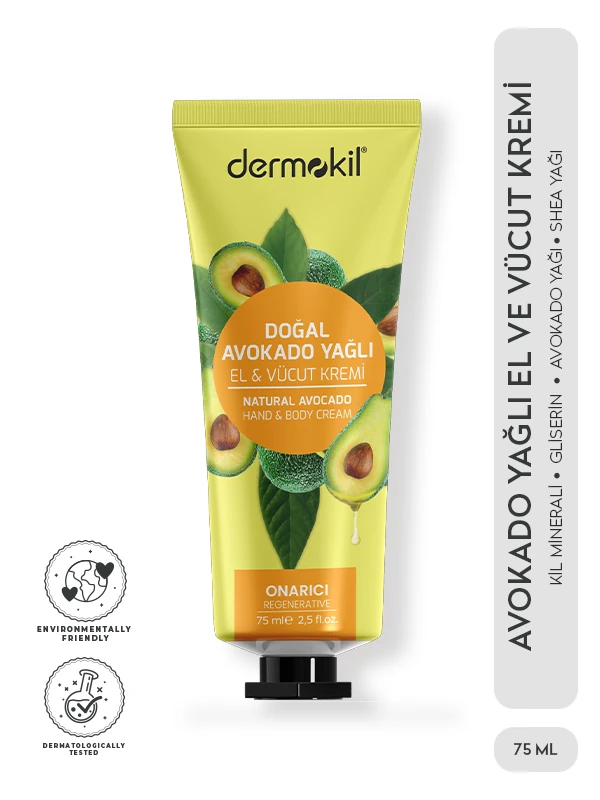 Dermokil Φυσική Κρέμα Χεριών και Σώματος με Έλαιο Αβοκάντο 30 ml
